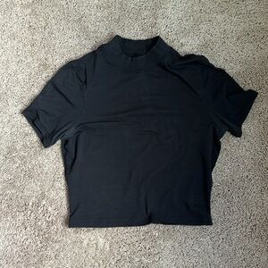 lululemon mock neck crop top